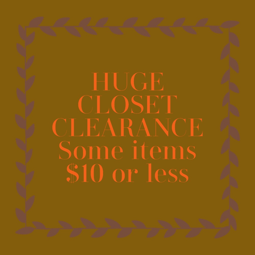 Huge closet clear out!! Donating after 10/20